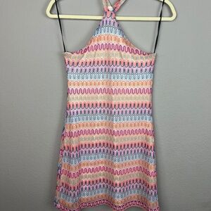 H&M Y2K Multicolor Halter Dress